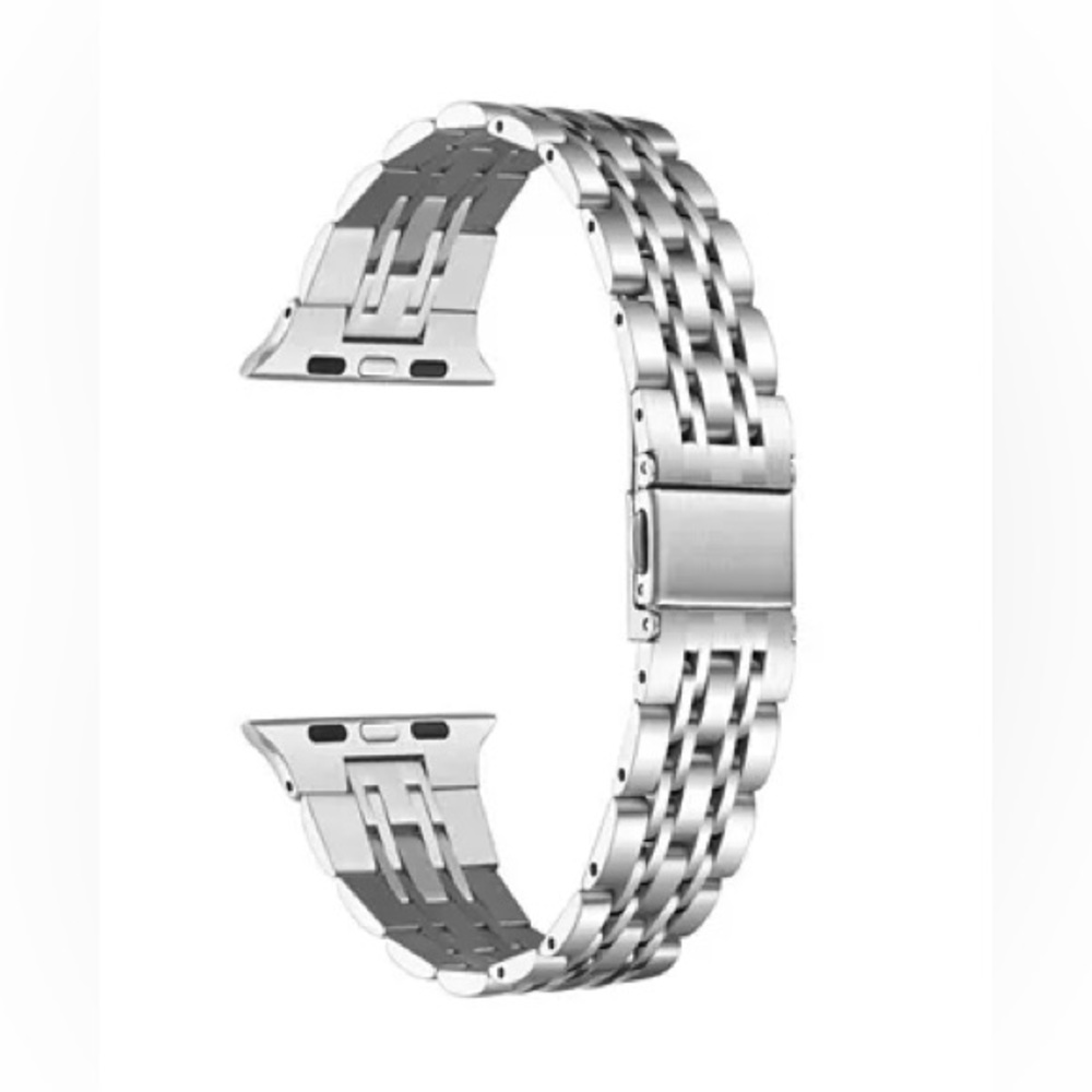 Posh Tech Rainey Silver Stainless Steel Band for Apple Watch 38mm/40mm/41mm